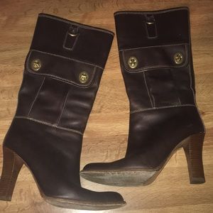 Coach calf length boots